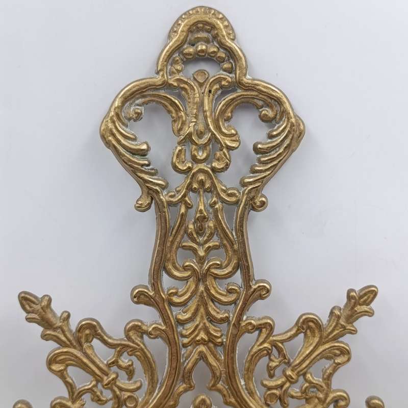Antique large brass crucifix