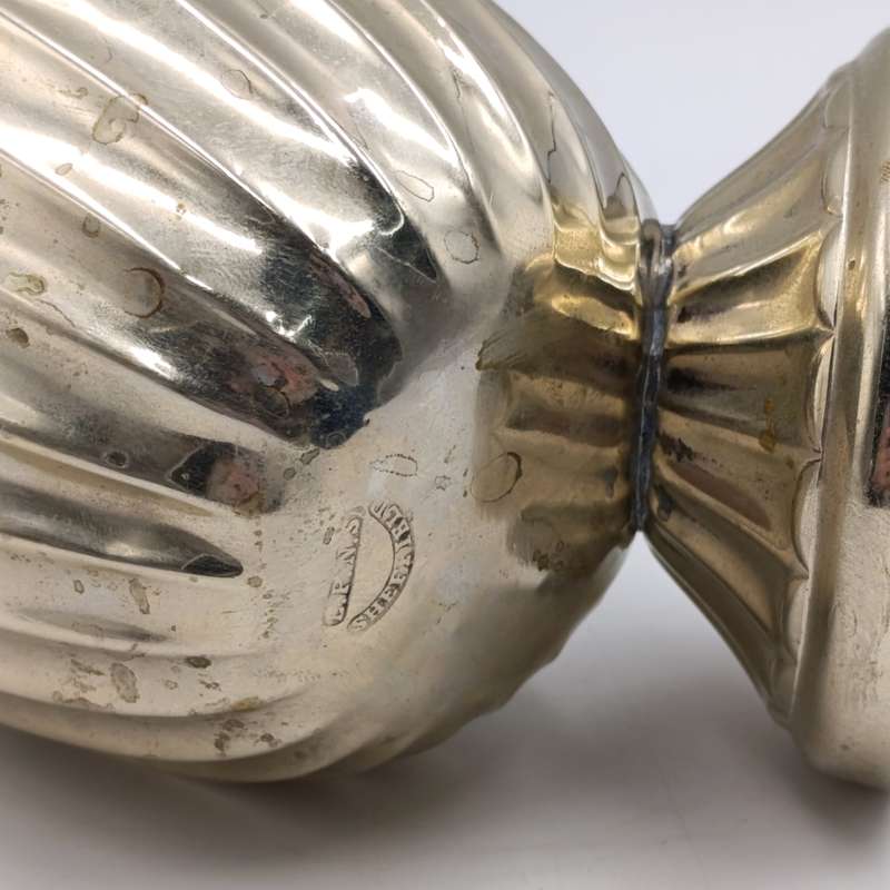 Antique Sheffield silverplated sugar scuttle