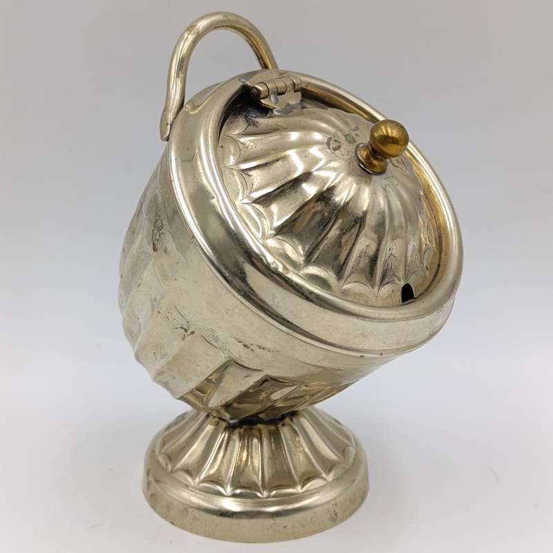 Antique Sheffield silverplated sugar scuttle