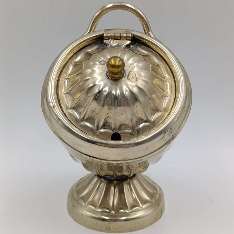 Antique Sheffield silverplated sugar scuttle
