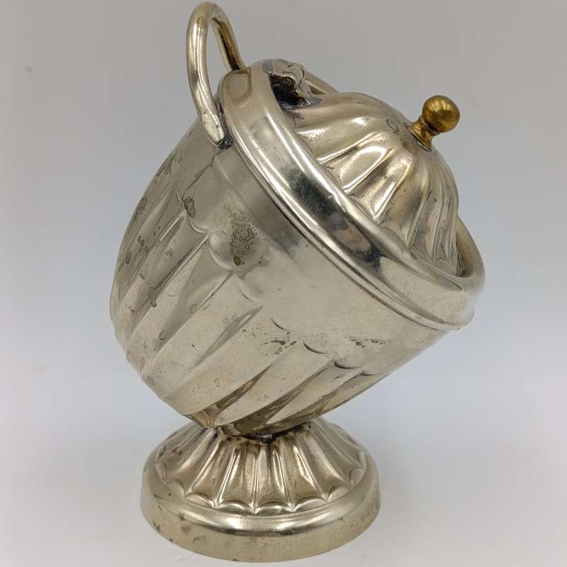 Antique Sheffield silverplated sugar scuttle