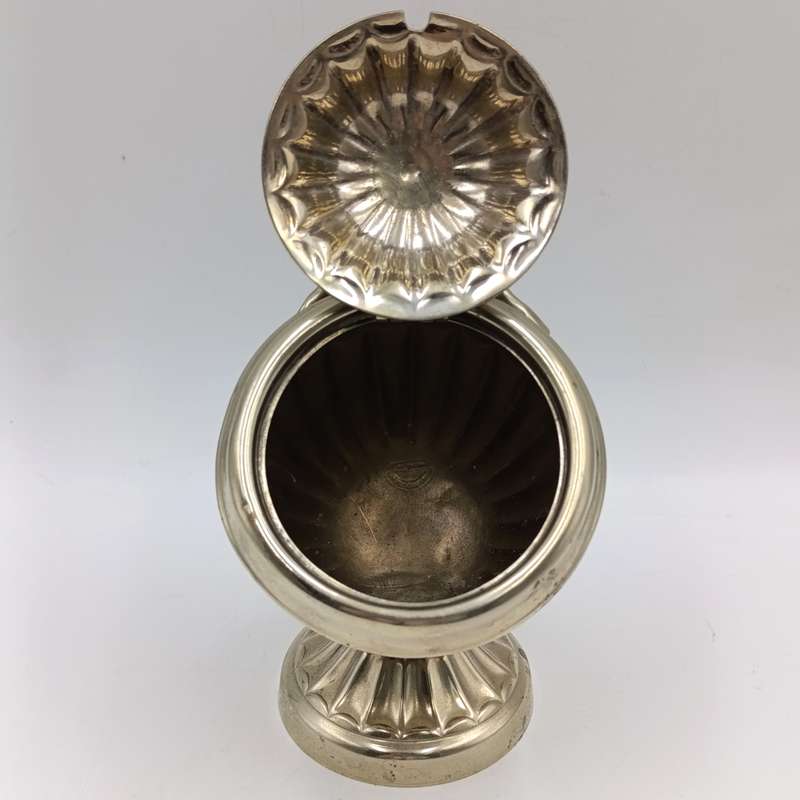 Antique Sheffield silverplated sugar scuttle