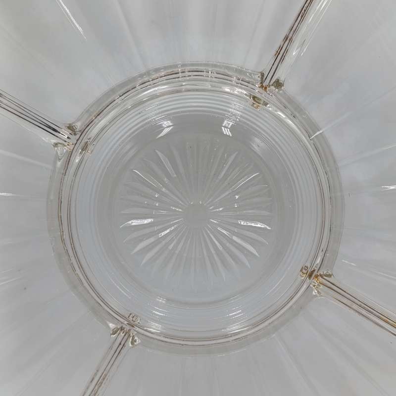 Beautiful glass snack serving dish