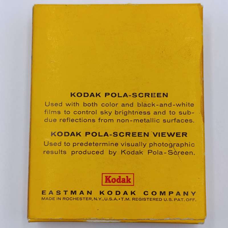Vintage Kodak Pola-screen and viewer with series 6 and 7 lens filters