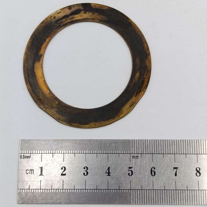 Set of 6 Antique brass aperture blades for lens - 61mm