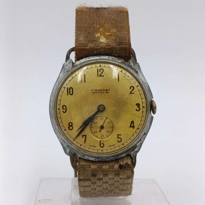Vintage Pierpont mens manual wind watch with seconds dial - working