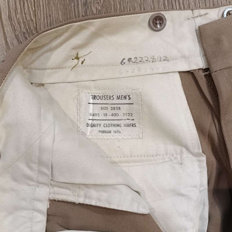 Old SADF step-outs trousers - 1970 issue - size 28