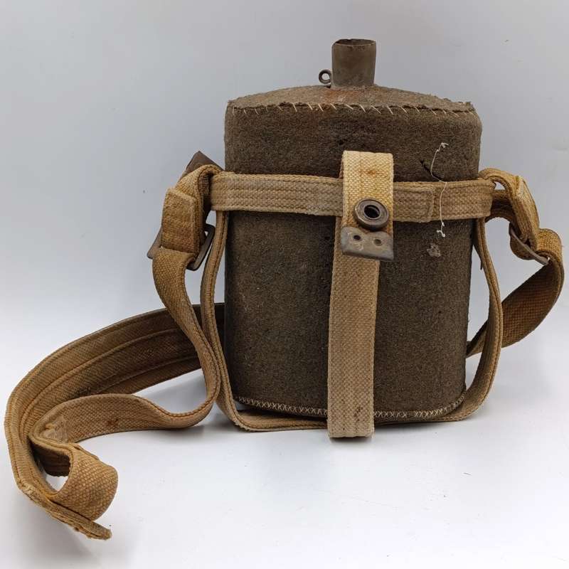 WW2 South African army water bottle with sling