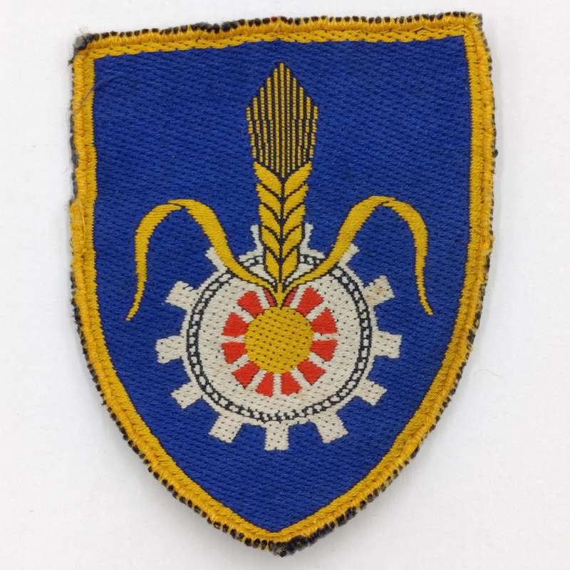 Pair of SADF Quartermaster General cloth shoulder flashes