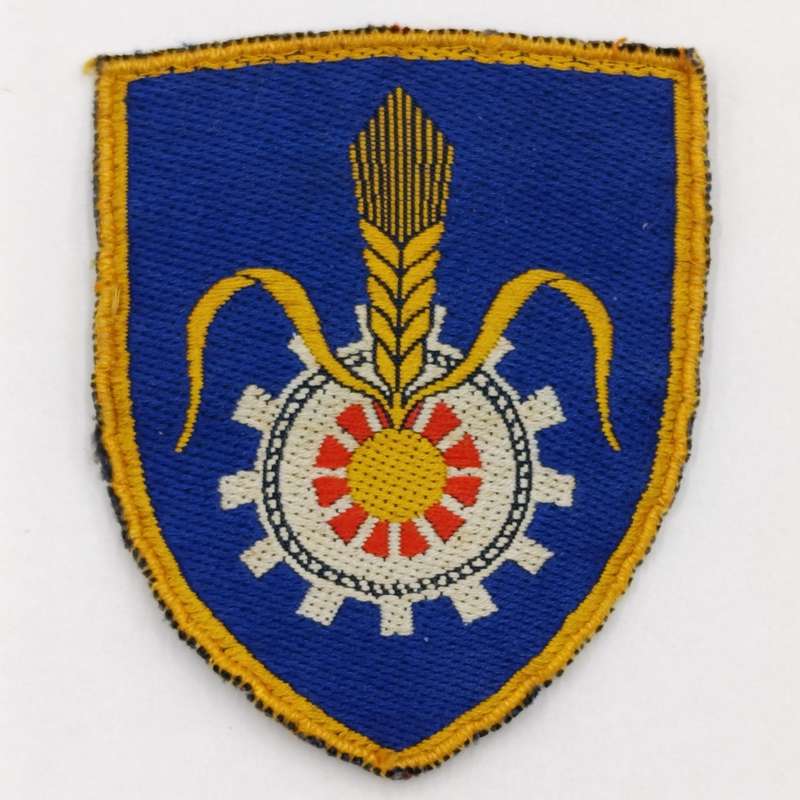 Pair of SADF Quartermaster General cloth shoulder flashes