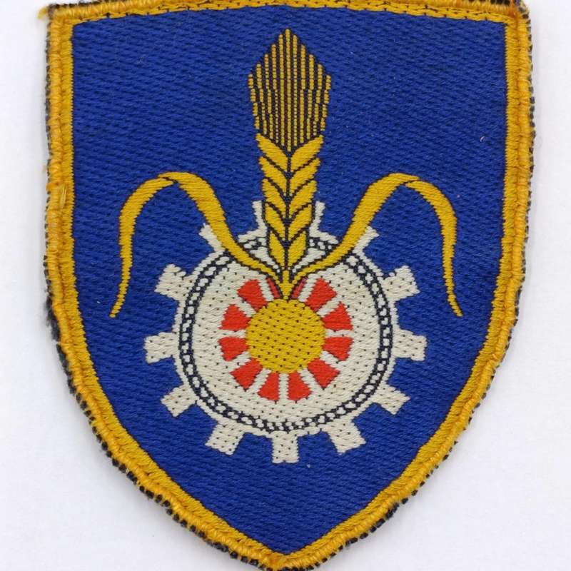 Pair of SADF Quartermaster General cloth shoulder flashes
