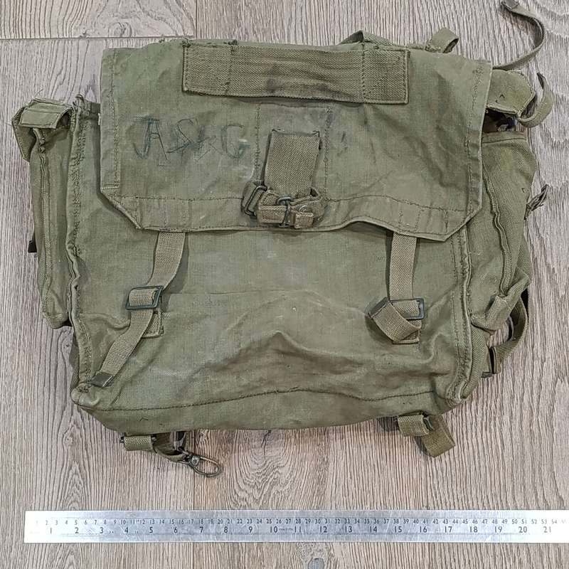 Old SADF Webbing grootsak backpack