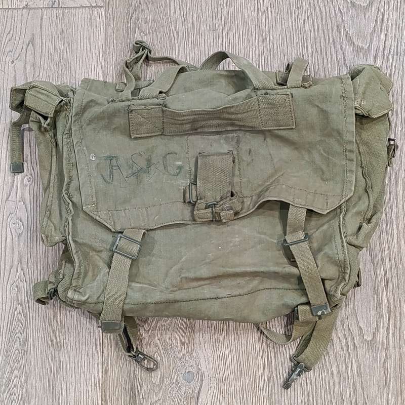 Old SADF Webbing grootsak backpack