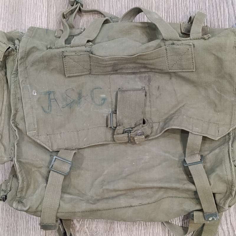 Old SADF Webbing grootsak backpack