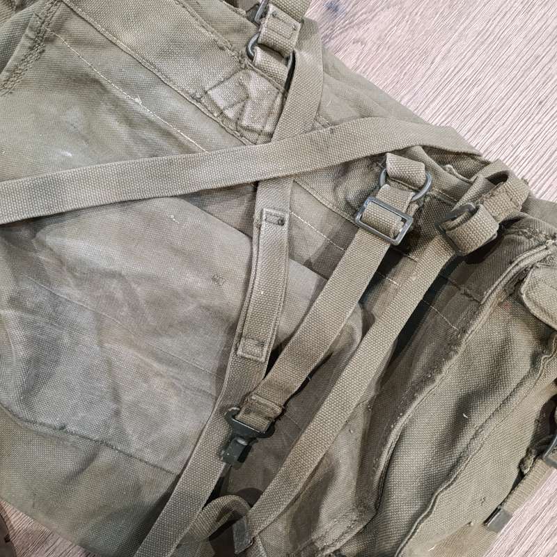Old SADF Webbing grootsak backpack