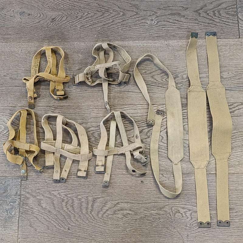 Lot of WW2 SA Union Defence Force webbing straps