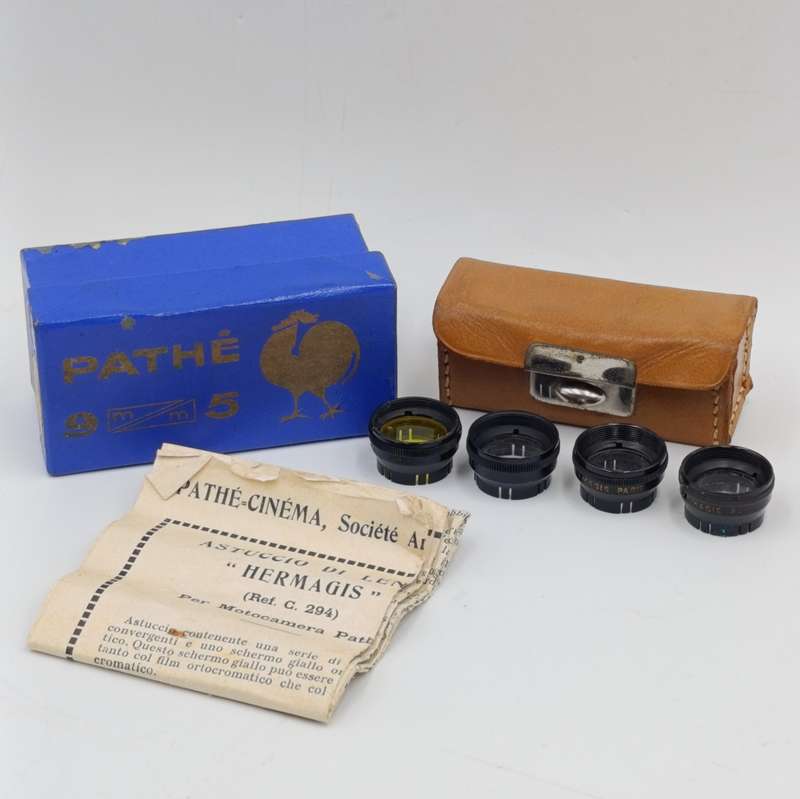 Vintage Pathe 9.5mm lens filter set