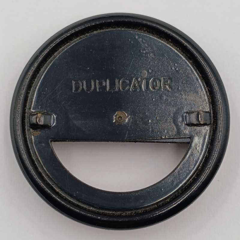 Antique camera lens filter set in case