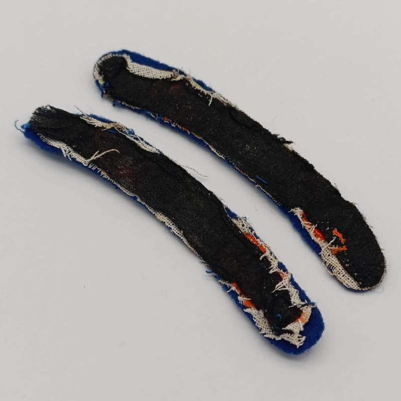 Pair of SADF 95 Ammunition Depot cloth shoulder titles