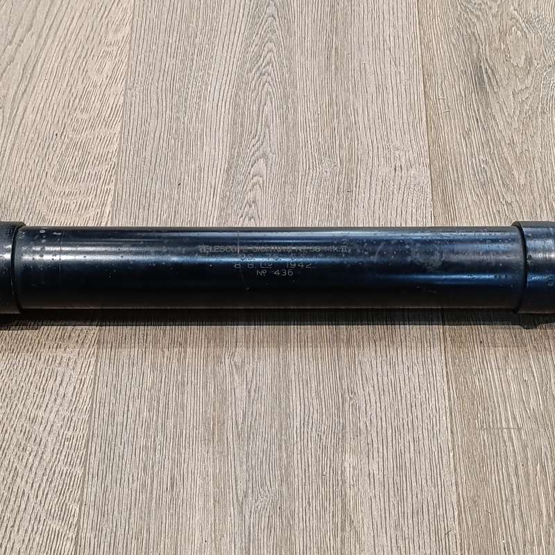 WW2 Telescope Sighting No.38 MKII in case - marked BB.Ltd 1942