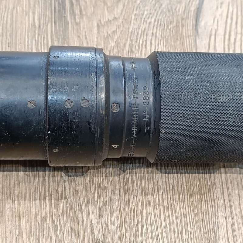 WW2 Telescope Sighting No.38 MKII in case - marked BB.Ltd 1942