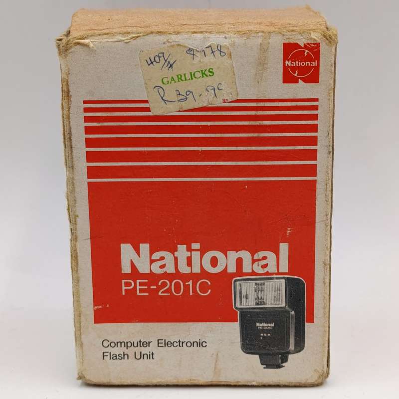 Vintage National PE-201C Camera flash in box - working