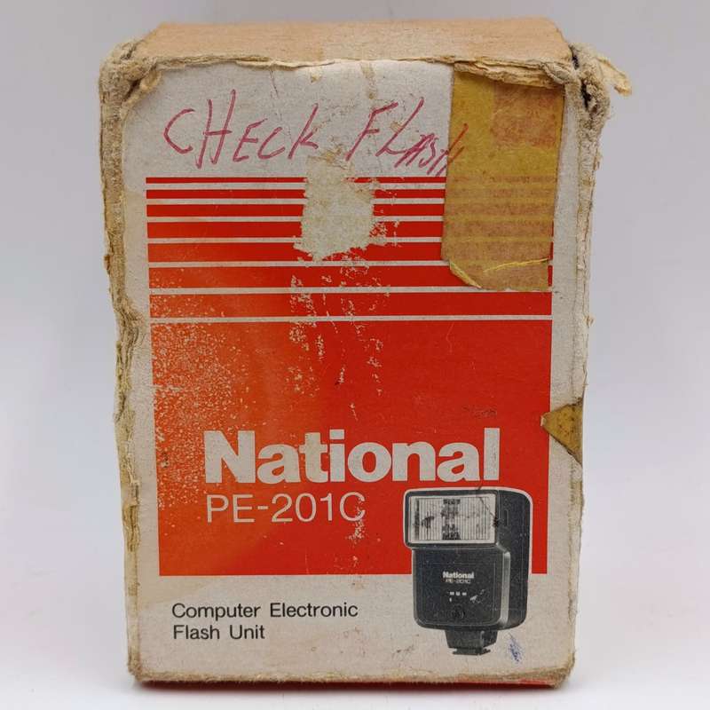 Vintage National PE-201C Camera flash in box - working