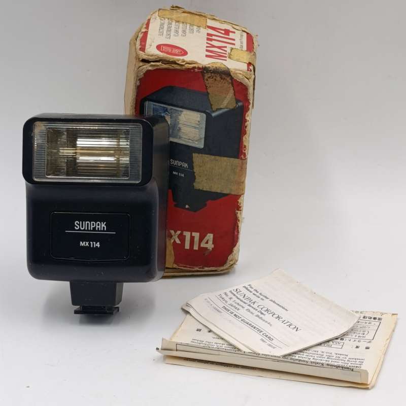 Vintage Sunpak MX114 flash - working