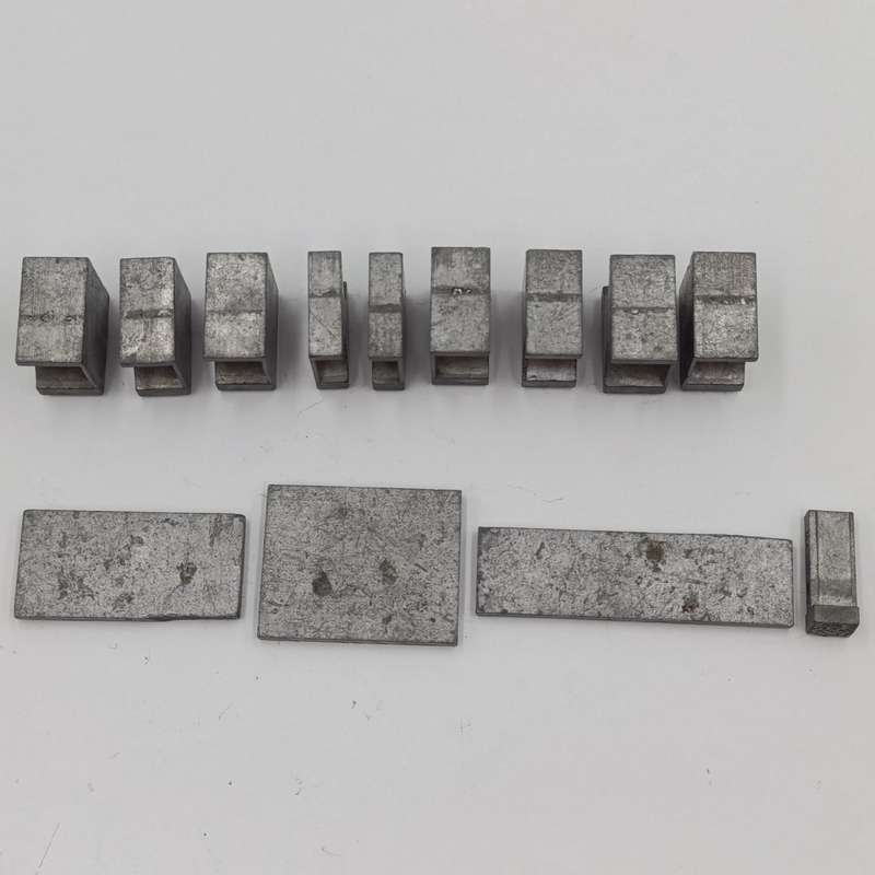 Lot of 13 metal letter and shape press block