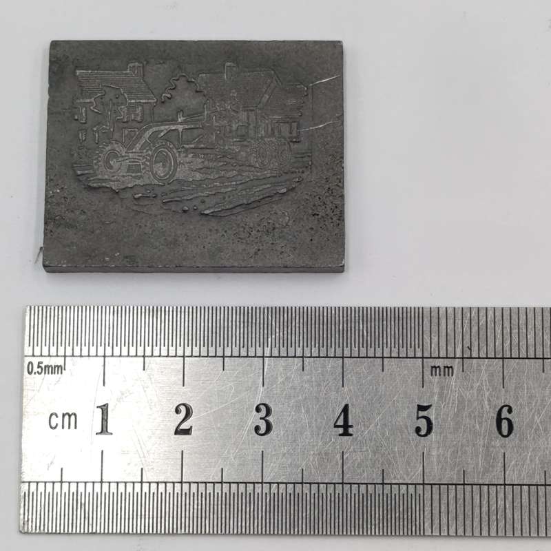 Lot of 13 metal letter and shape press block