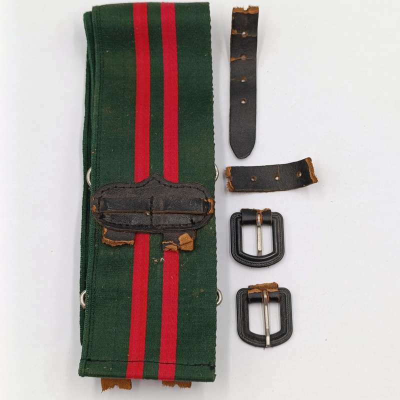 Rhodesian Army staff corps stable belt - leather straps damaged