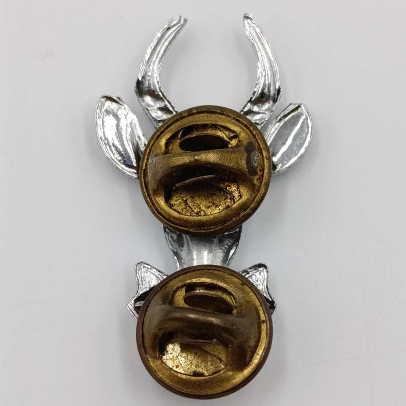 Pair of SA Infantry bokkop collar badges
