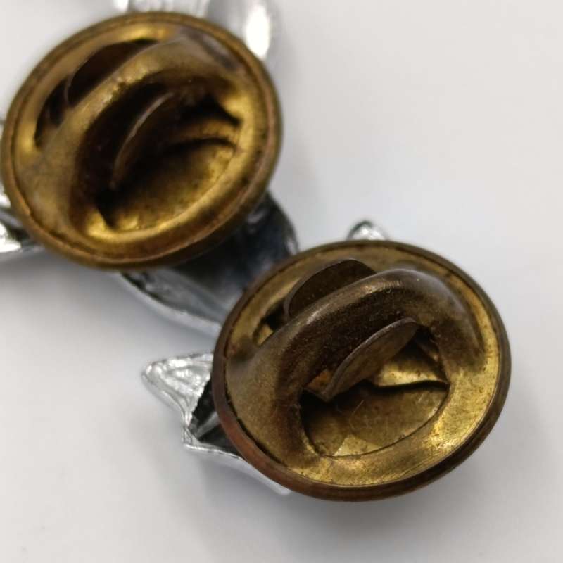 Pair of SA Infantry bokkop collar badges