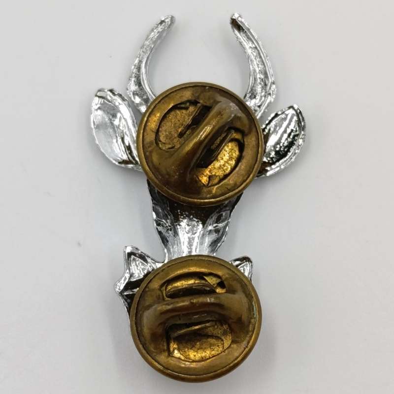 Pair of SA Infantry bokkop collar badges
