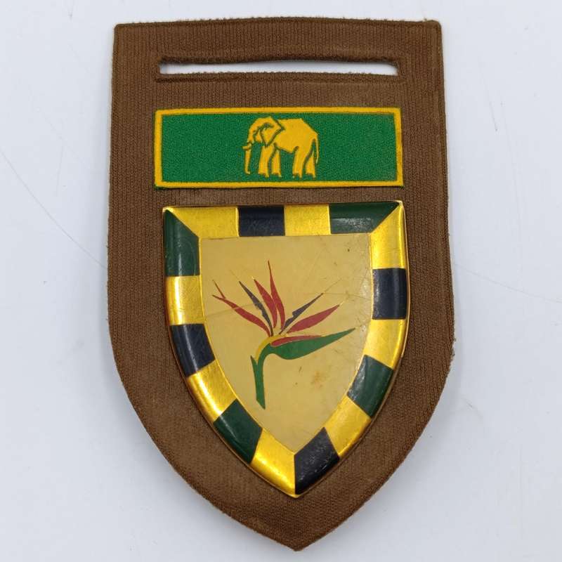 SADF 6 SA Infantry tupperware flash with metal shoulder flash