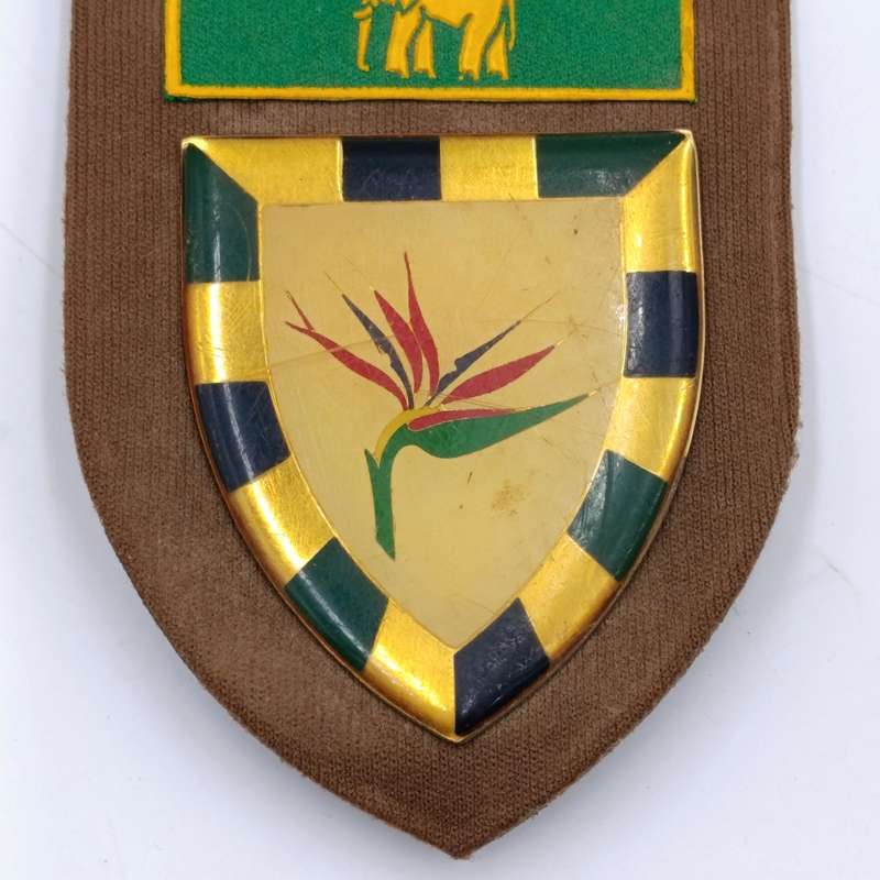 SADF 6 SA Infantry tupperware flash with metal shoulder flash