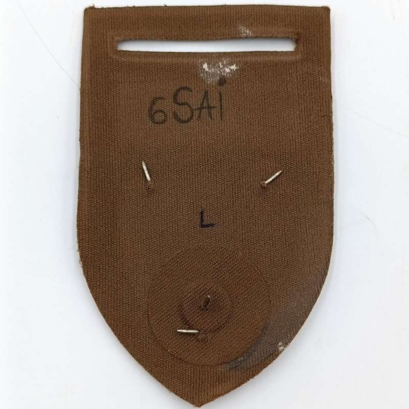 SADF 6 SA Infantry tupperware flash with metal shoulder flash