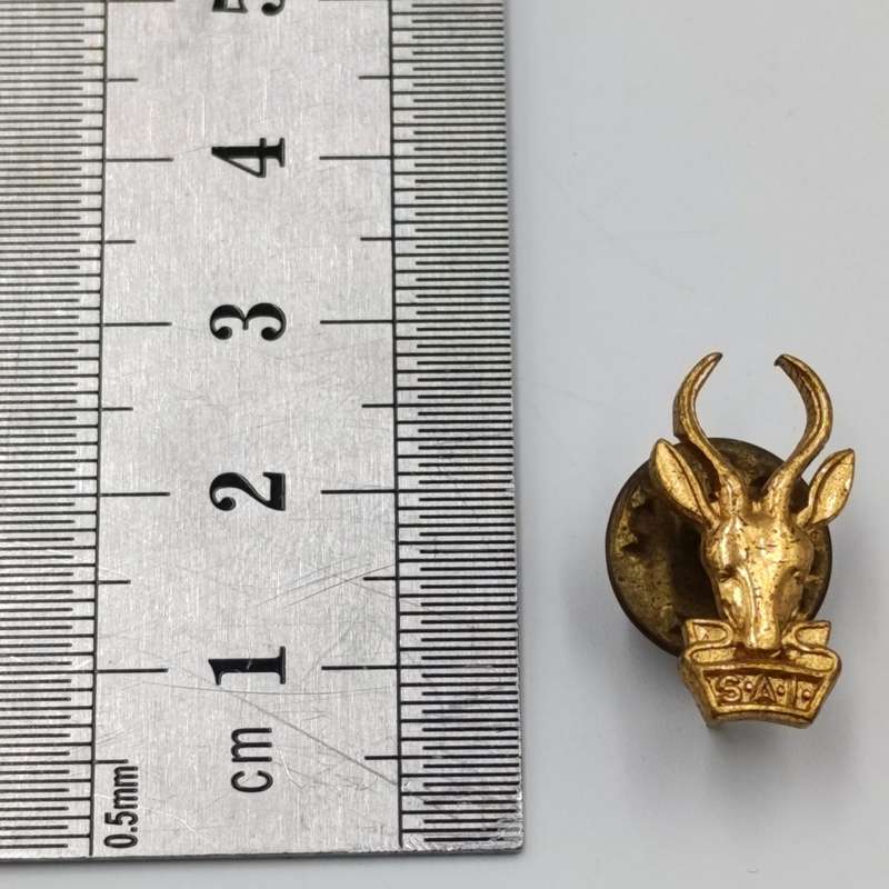 Pair of SA Infantry bokkop mess dress collar budges