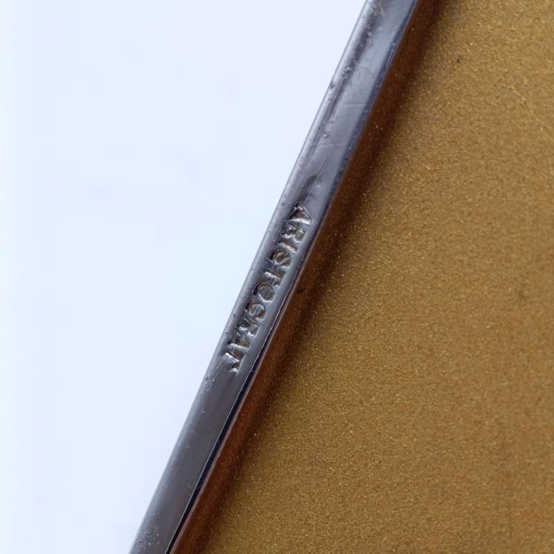 Vintage chrome-plated cigarette case