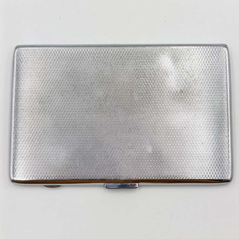 Vintage chrome-plated cigarette case