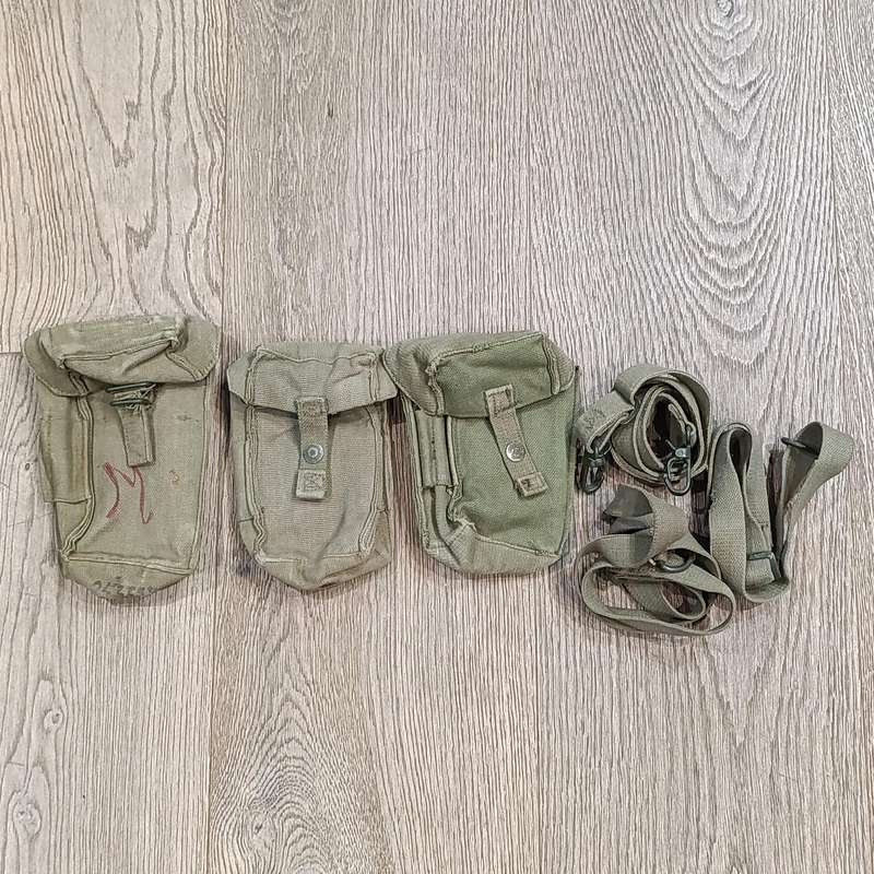 Lot of SA Army webbing straps and ammo pouches