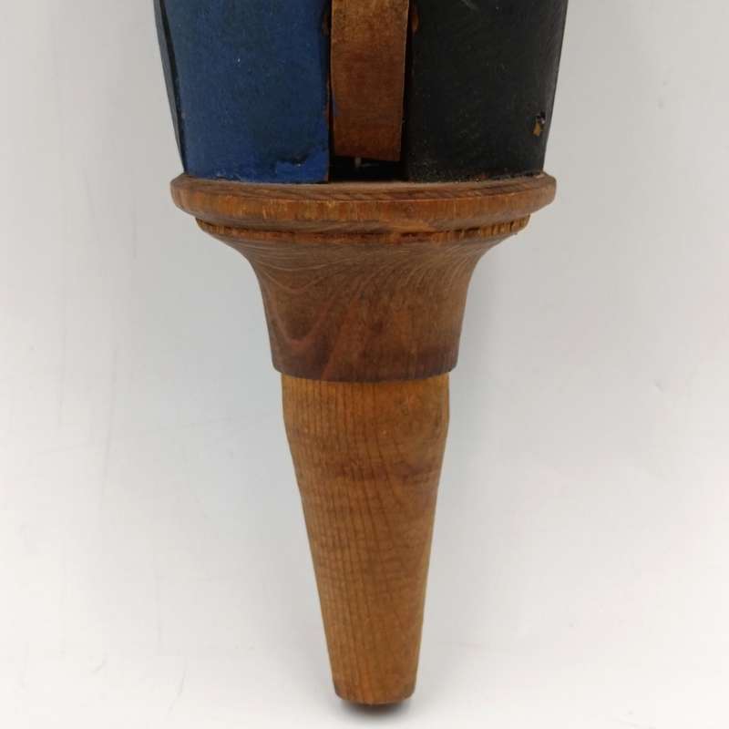 Vintage wooden carved mechanical wine stopper