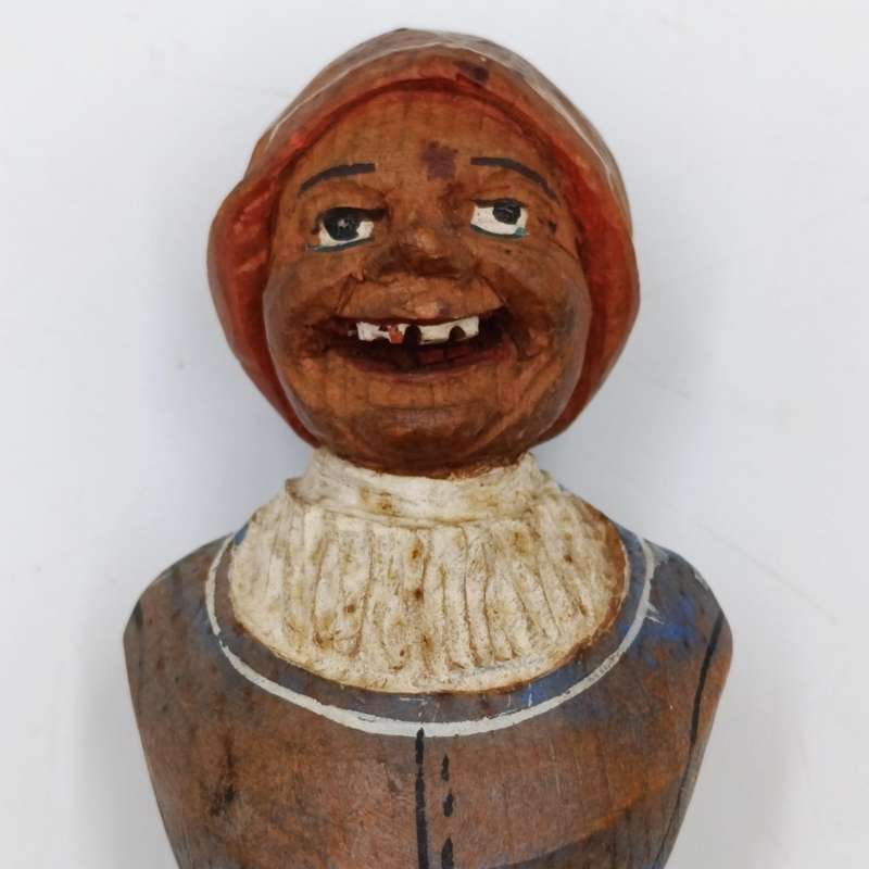 Vintage wooden carved wine stopper