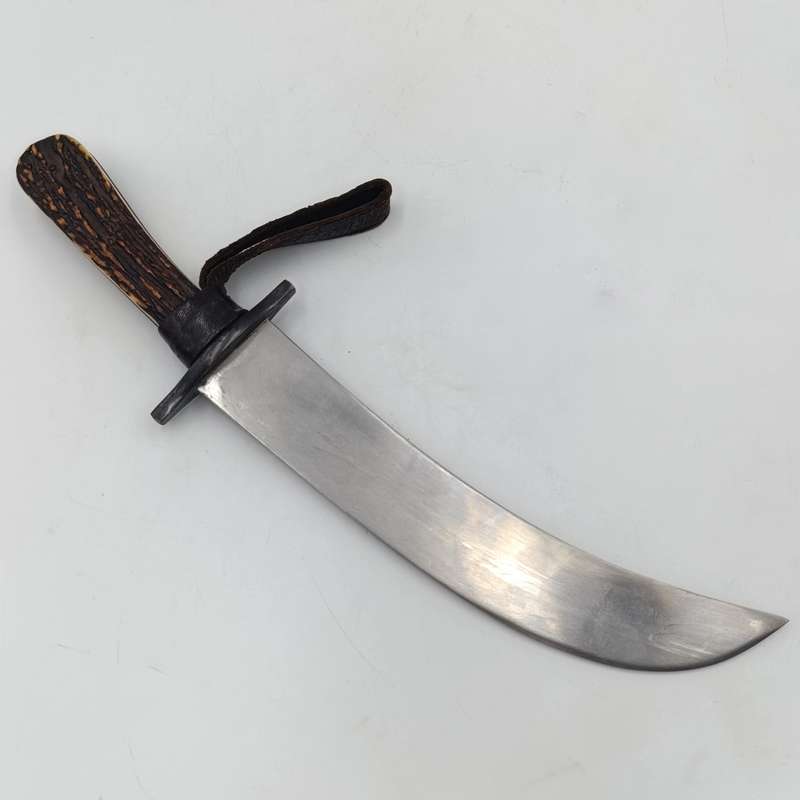 Vintage Stag Horn fixed blade dagger - unknown origin