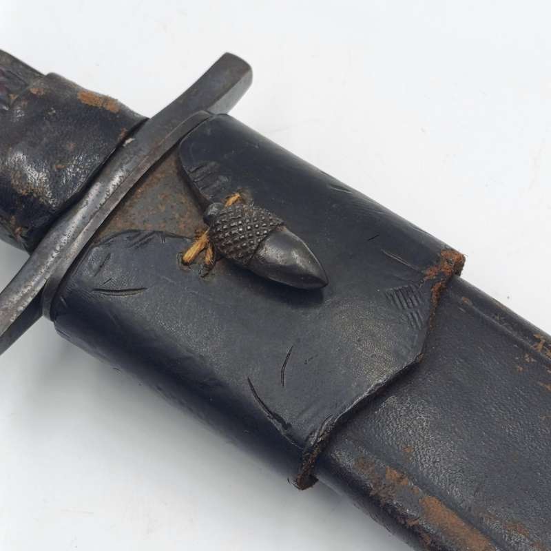 Vintage Stag Horn fixed blade dagger - unknown origin