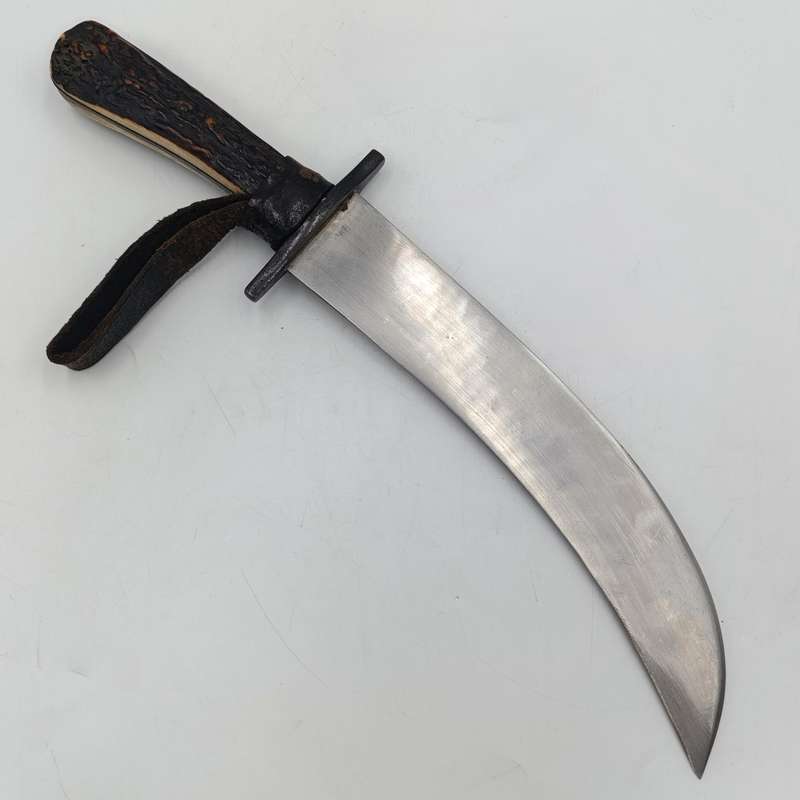 Vintage Stag Horn fixed blade dagger - unknown origin