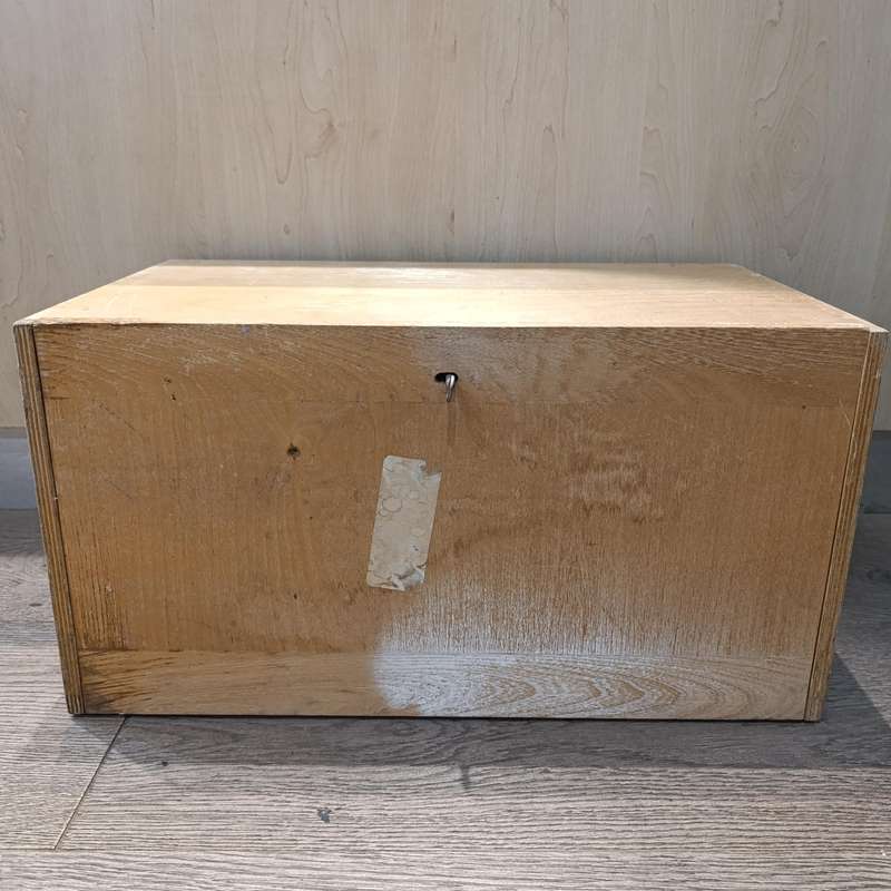 Vintage Carl Zeiss monocular Lab microscope in wooden case - working