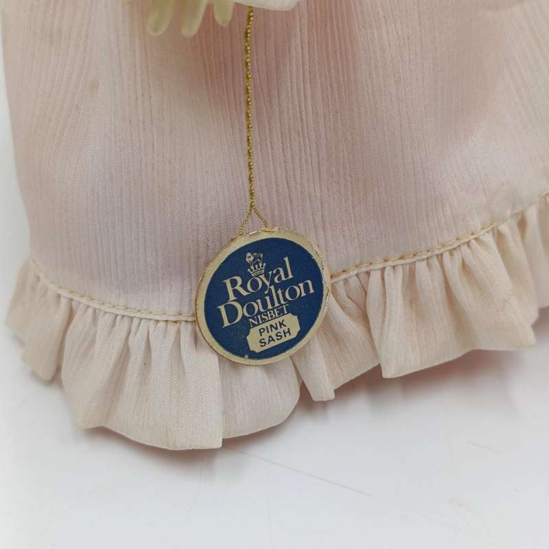 Vintage Royal Doulton and Nisbet 1982 Pink Sash porcelain doll