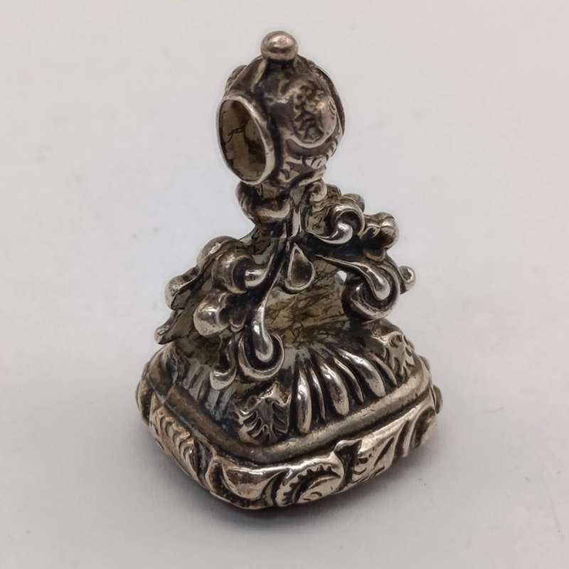 Victorian silver Carnelian seal/ watch Fob 15.3g