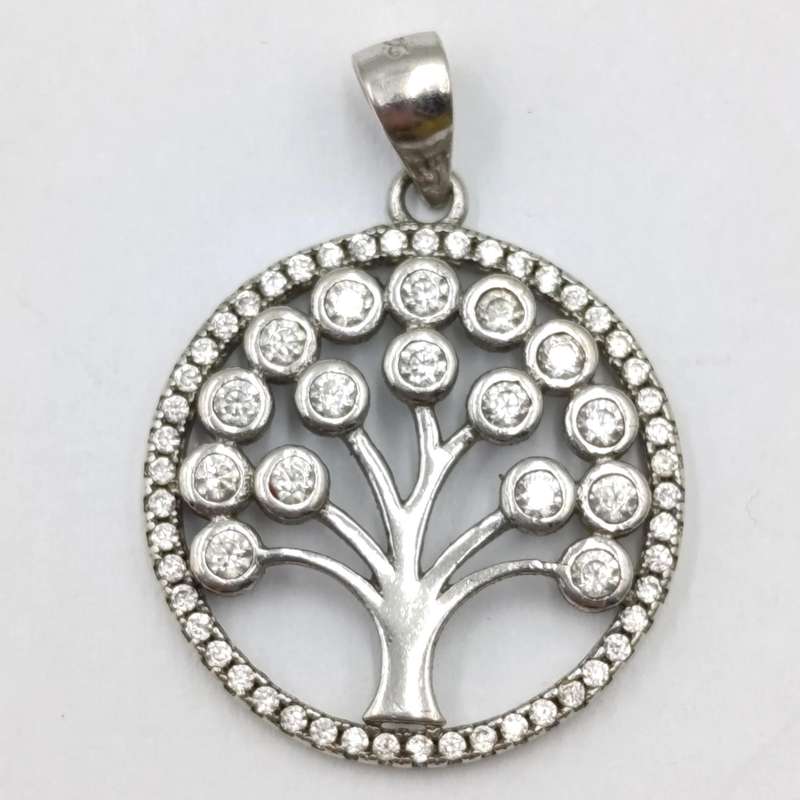 Sterling silver tree of life pendant - weighs 2,4 grams